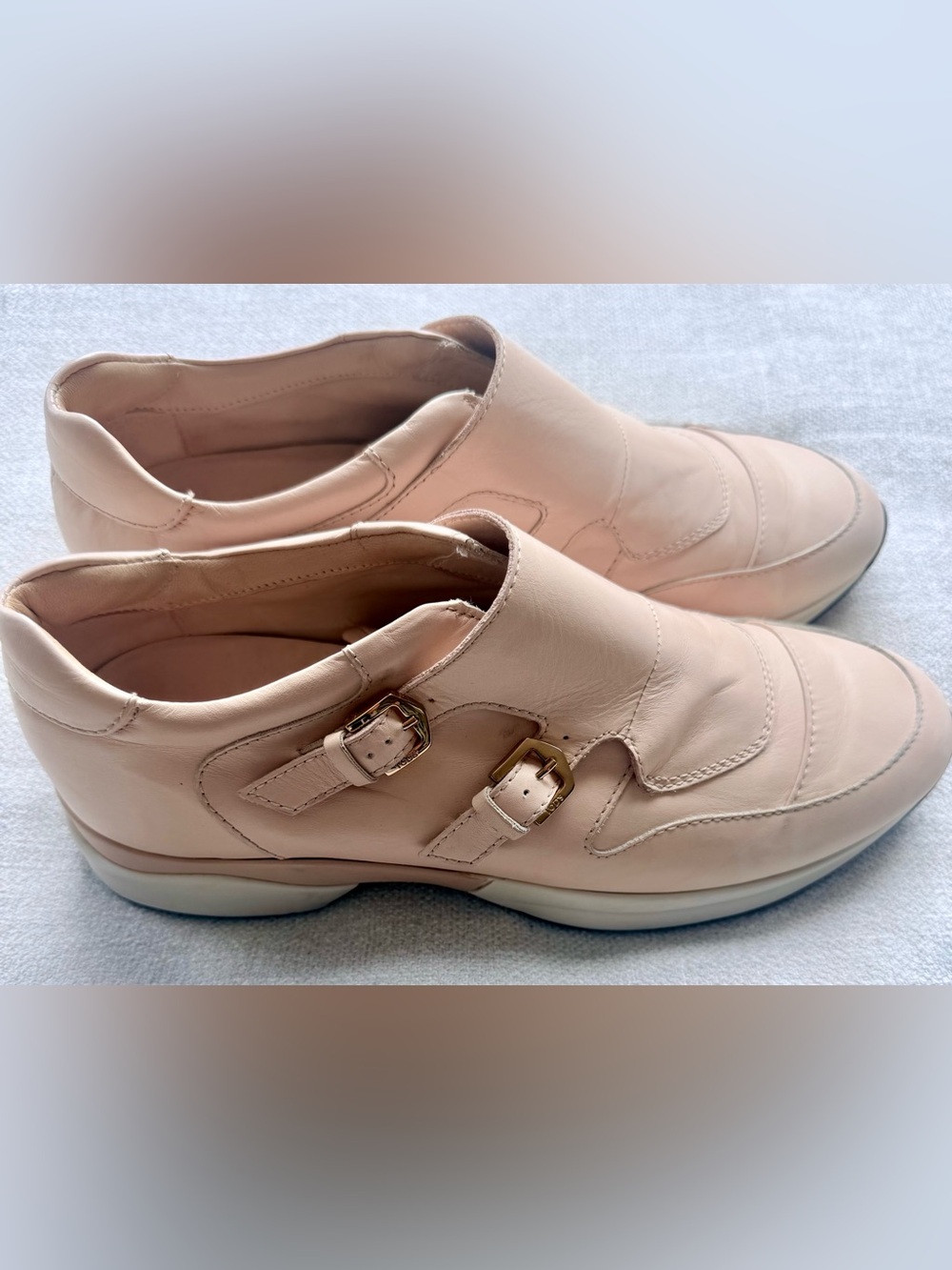 Tod's Leather Trainers Strap, side buckle detail Sneakers Size EU 35 blush